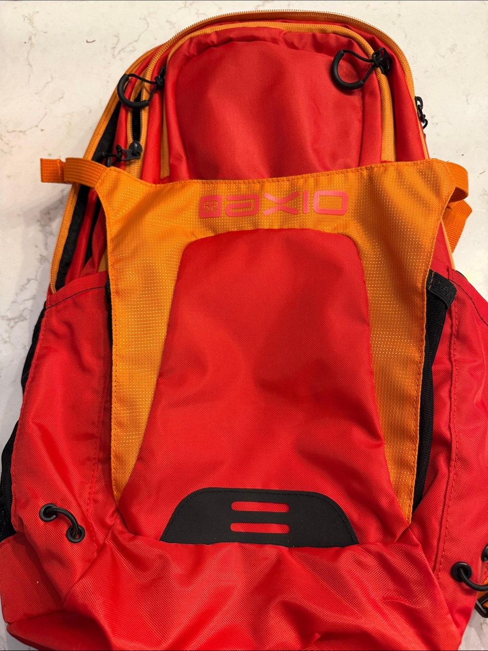 Red and Orange Technical Daypack